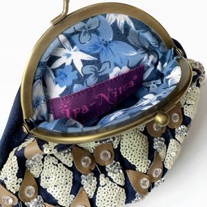 Anthropologie Ipa Nima Embellished Owl Pouch